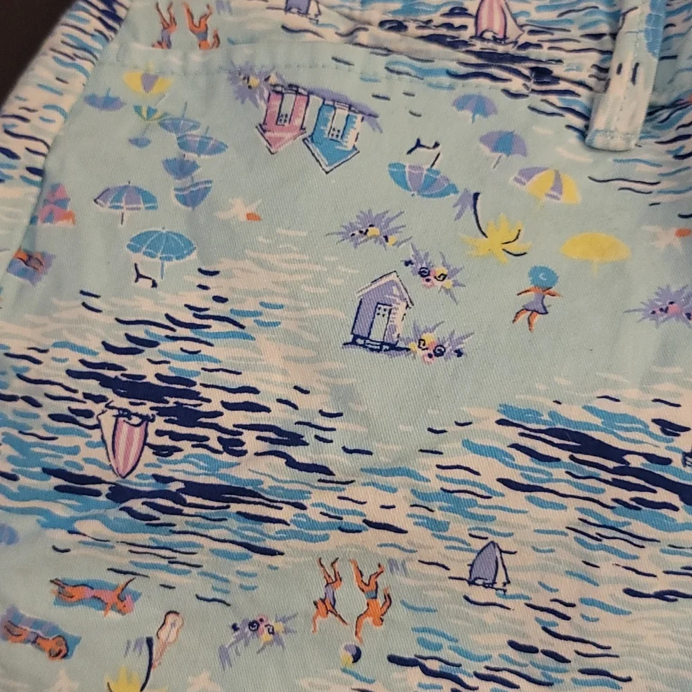Old navy pixie shorts beach print sz 6 - Picture 2 of 7